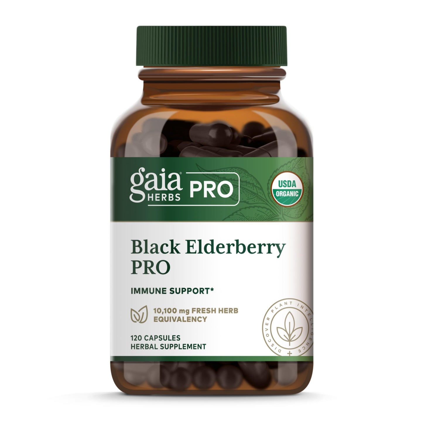 Gaia Herbs PRO Black Elderberry Pro 120 Capsules