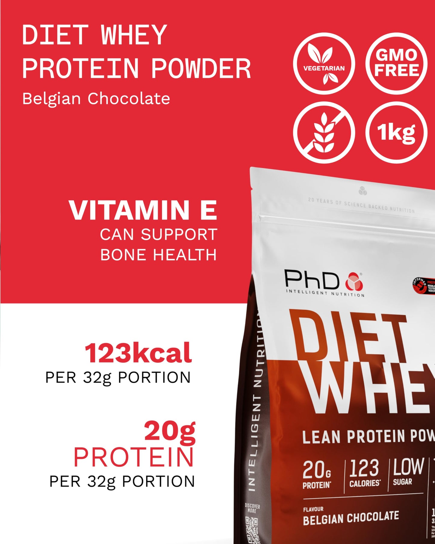 PhD Diet Whey Protein Powder 1