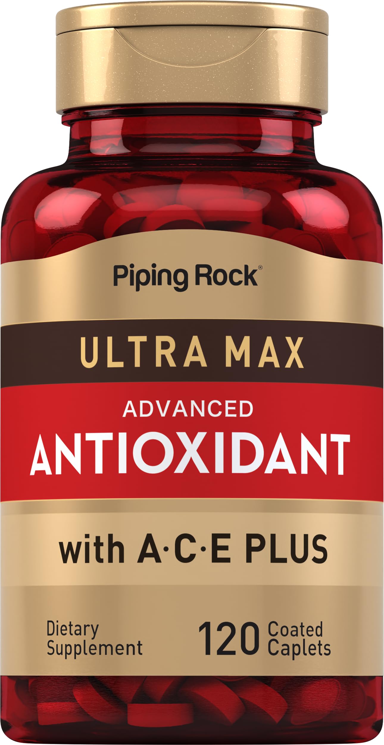 Piping Rock Antioxidant Supplements Caplets 120 Count