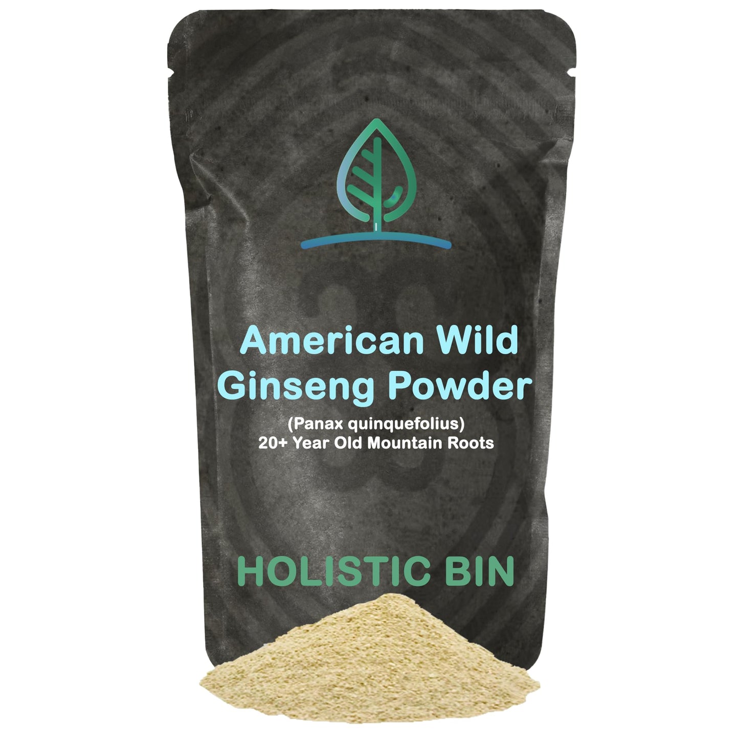 Holistic Bin Wild American Ginseng Powder, 25 Grams