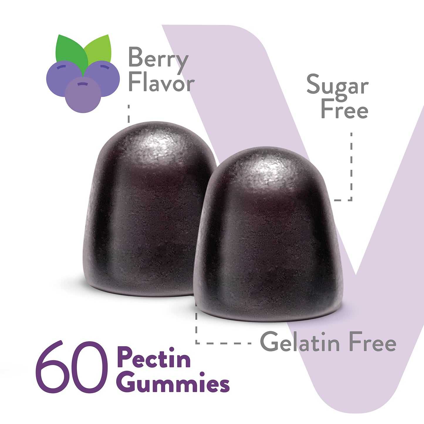 Viteey Sambucus Elderberry Gummies with Zinc & Vitamin C, 60 Count