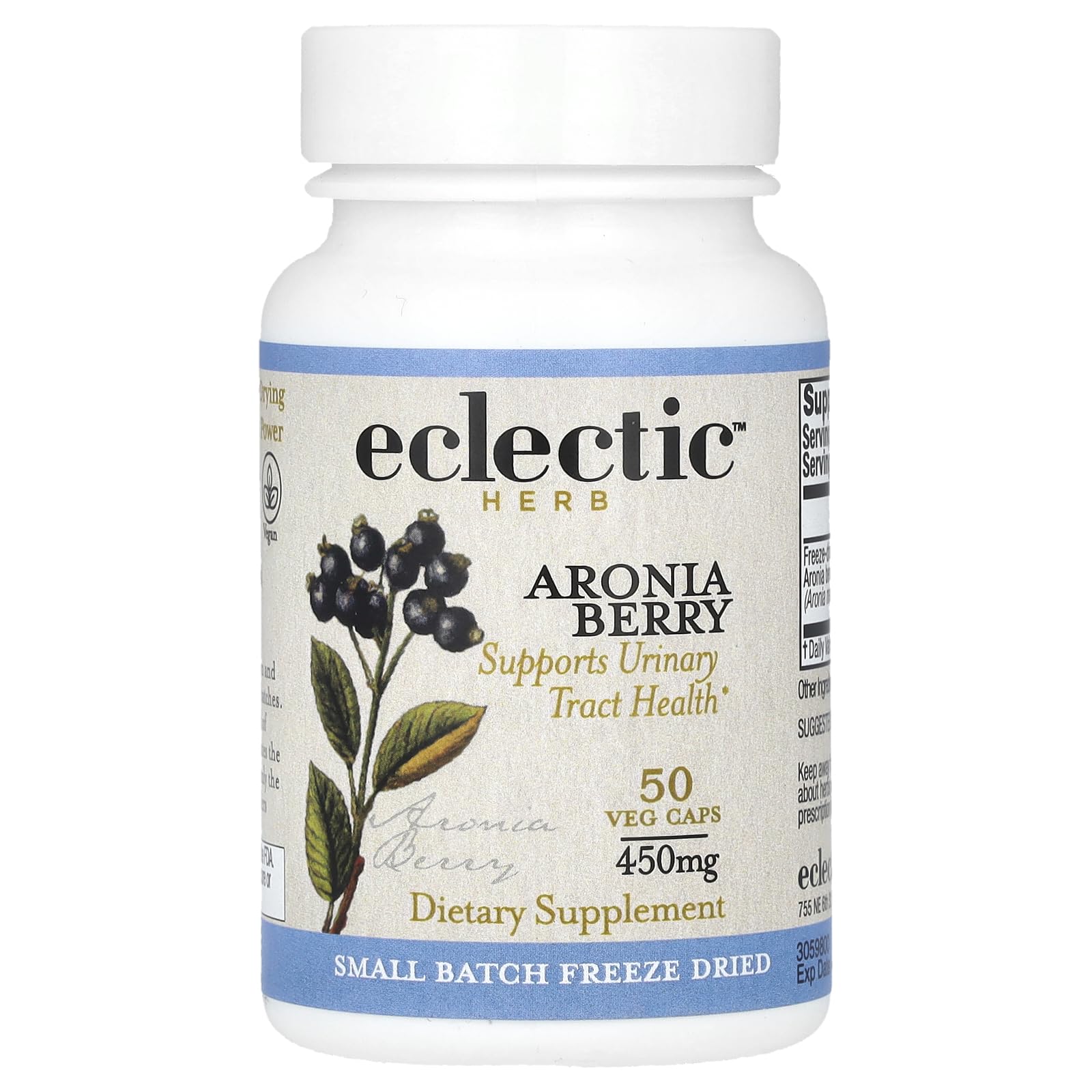 ECLECTIC INSTITUTE Aronia Berry Cog Fdv Capsules 50