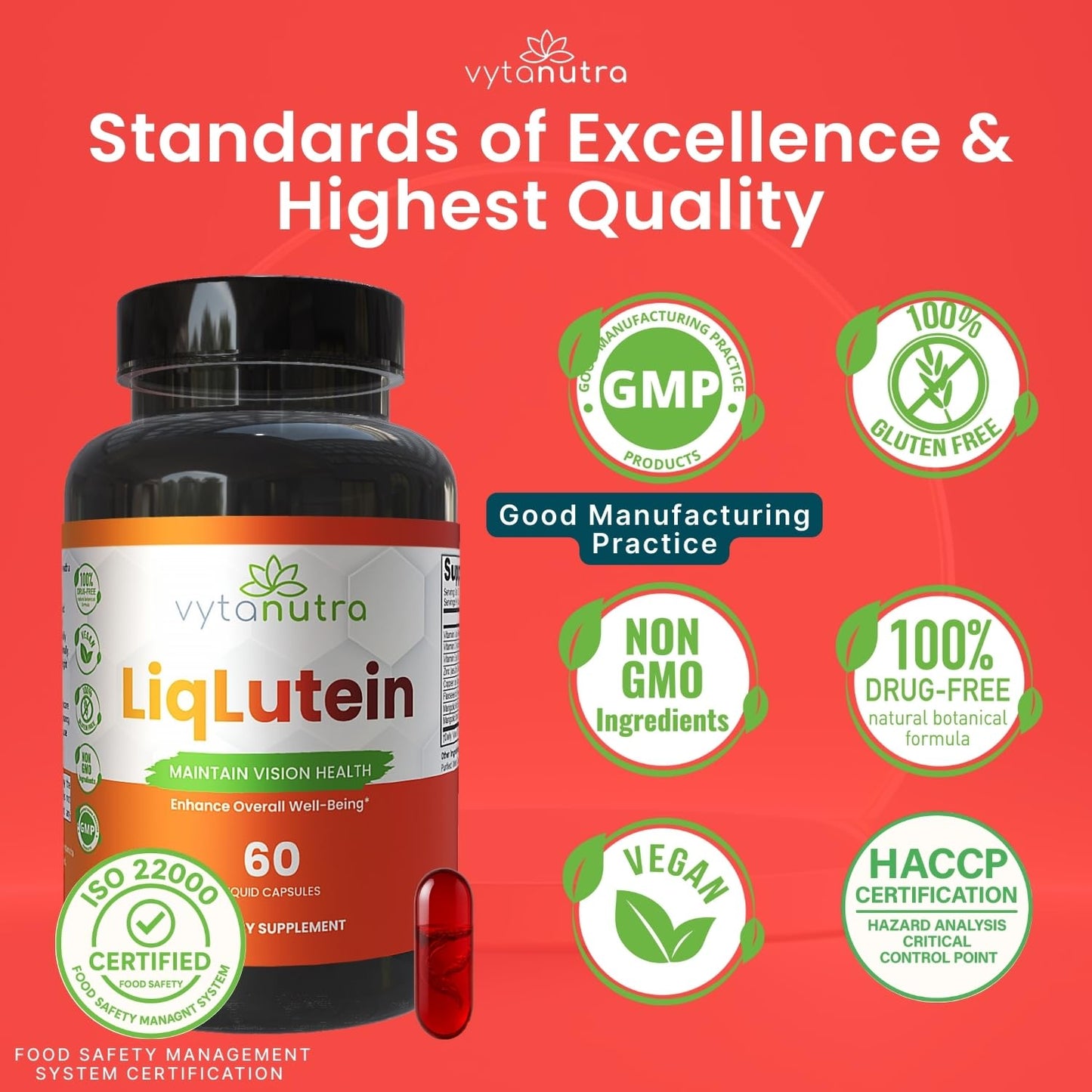 Vytanutra Liquid Lutein & Zeaxanthin Capsules, 60 Count