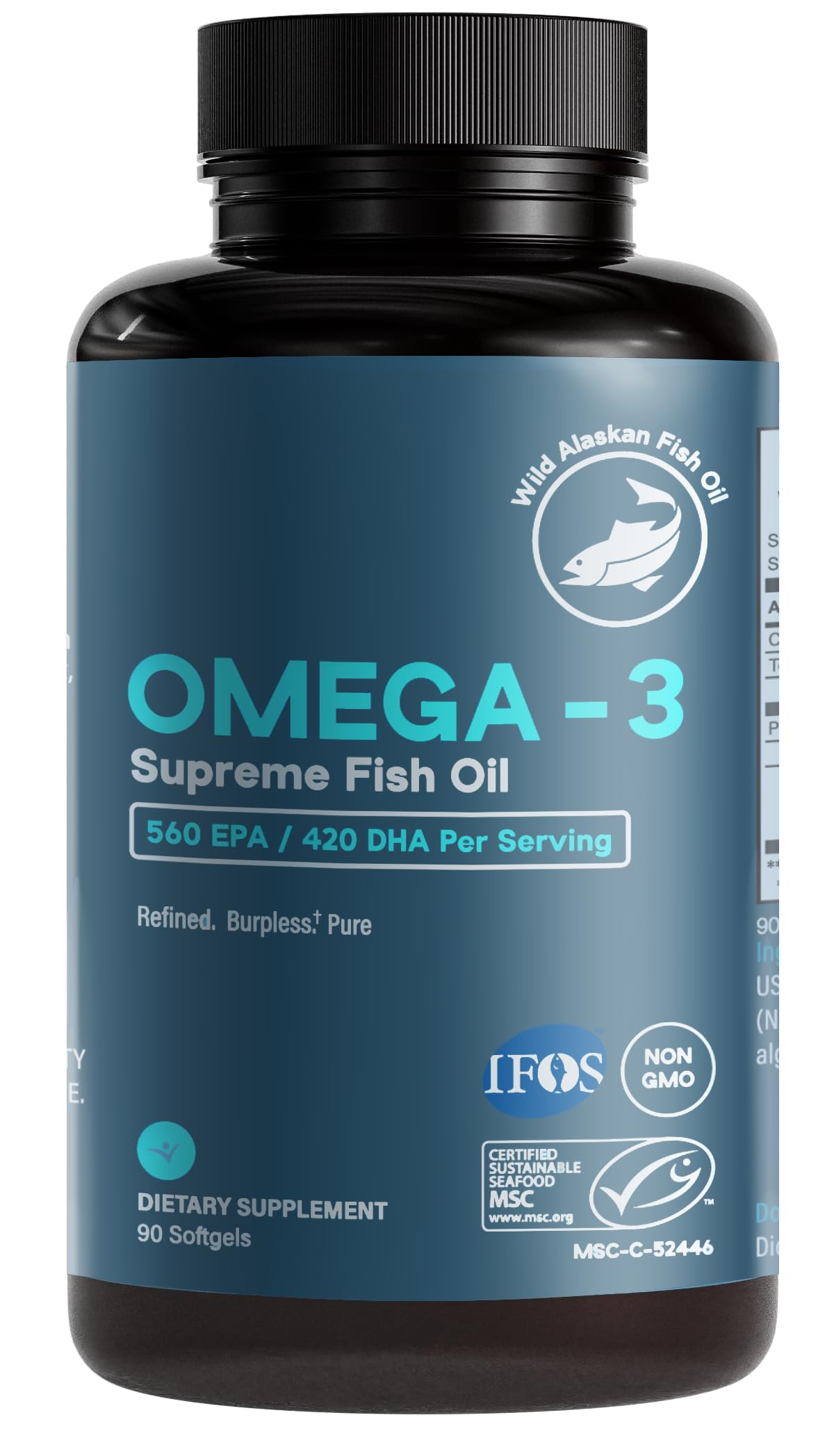 Life & Food Omega-3 Supreme Fish Oil Capsule 90 Count