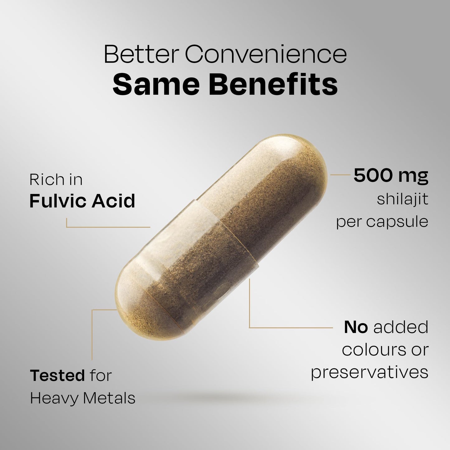 Auric Shilajit/Shilajeet Energy Capsules, 60 Capsules