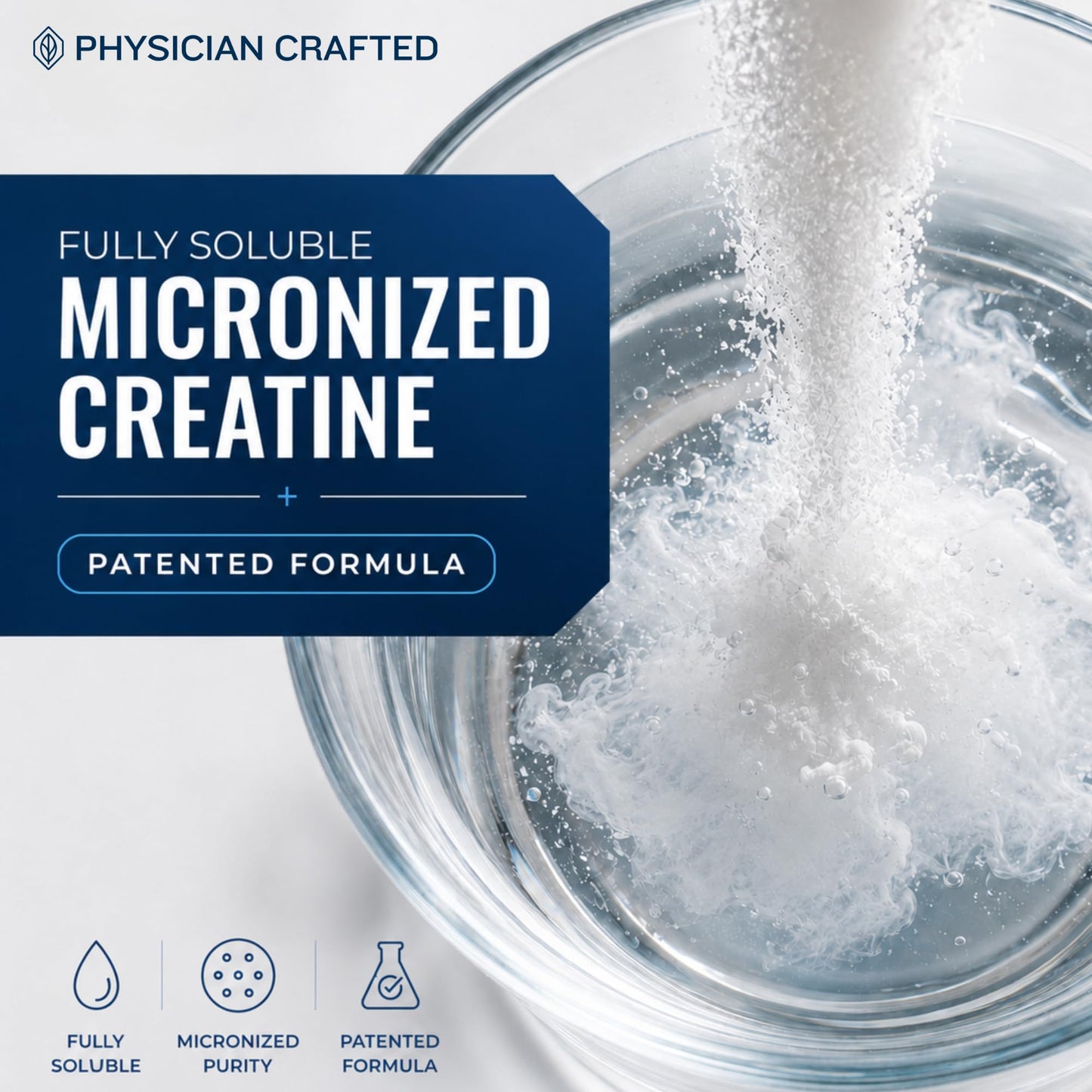 PHYSICIAN CRAFTED Micronized Creatine Monohydrate for Brain Health Cognitive Support Powder, 10.58 Ounce