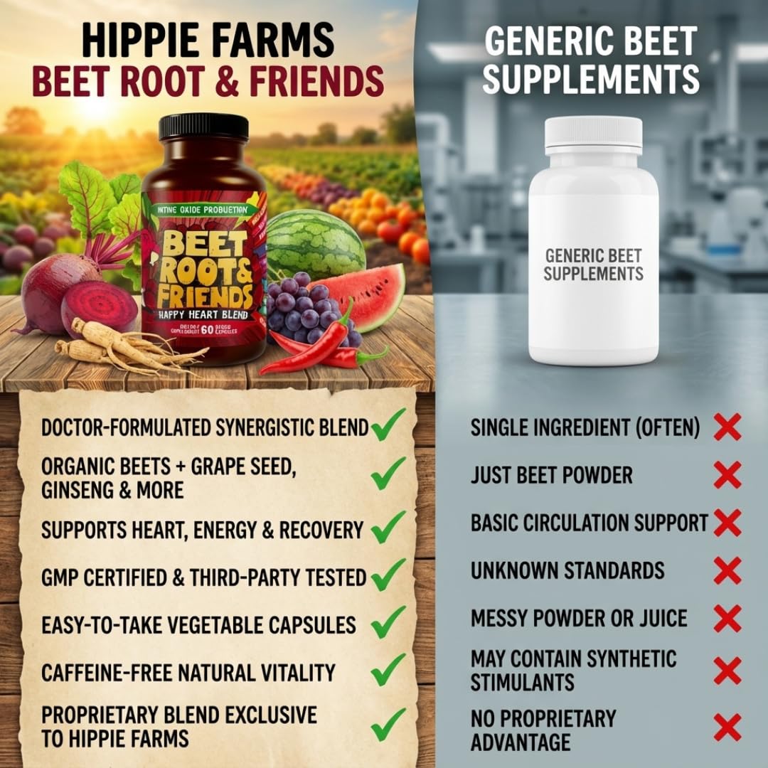 Hippie Farms Beet Root Capsules 1 Count