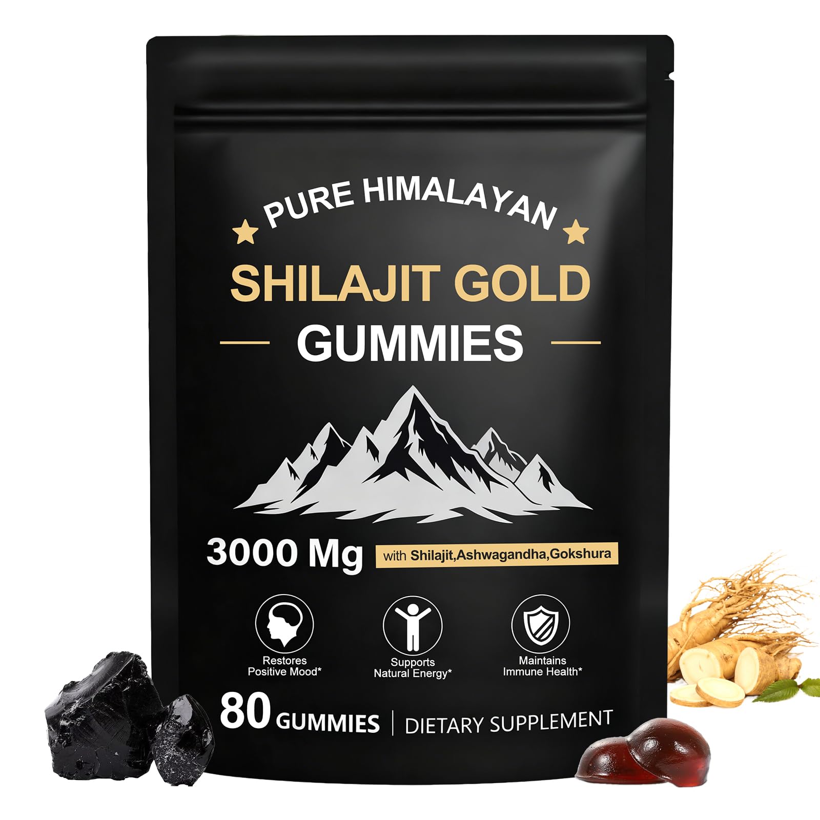 Lyndops Shilajit Gummies Gold, 60 Gummies