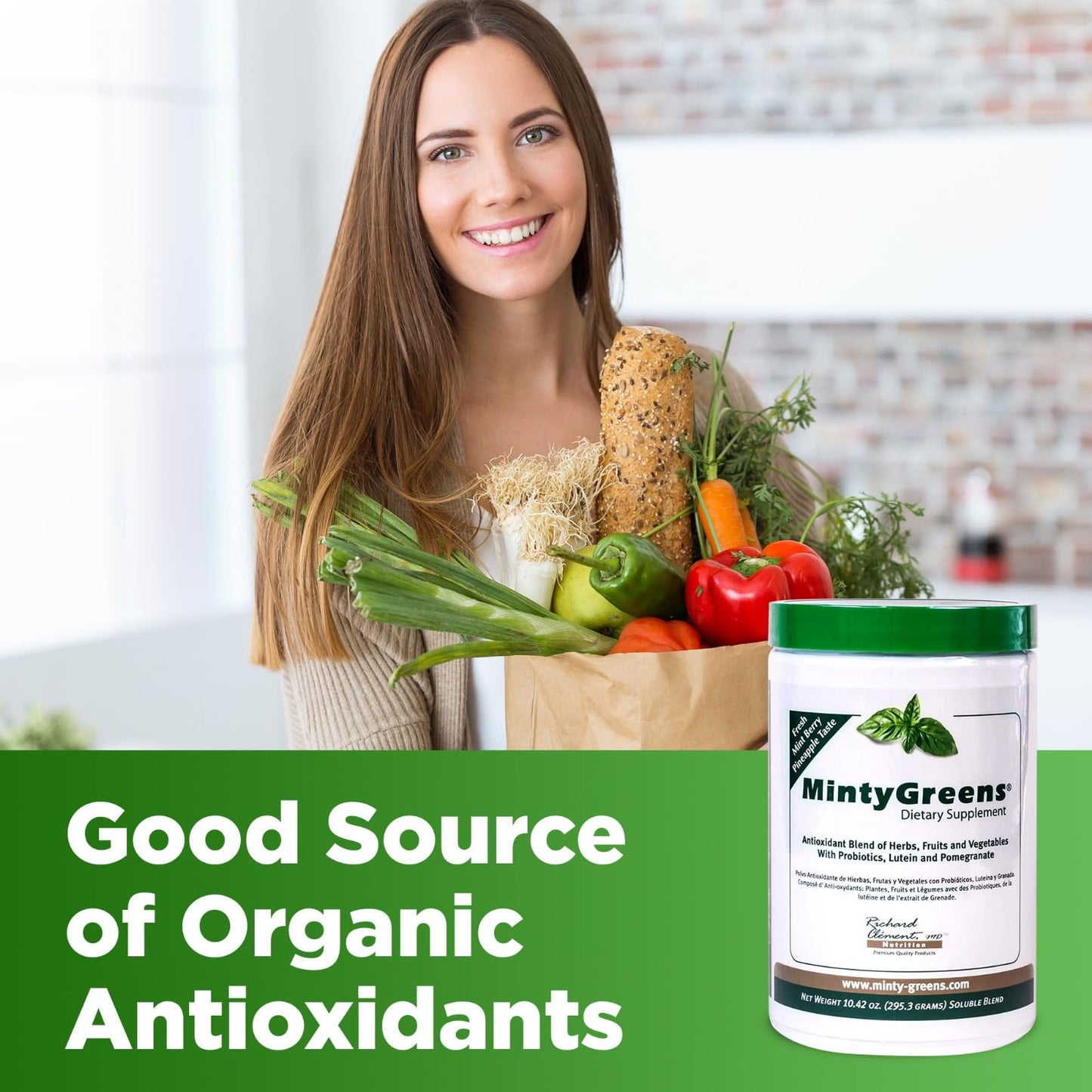 Richard Clement MD Nutrition Minty Greens Dietary Supplement Powder 10.42