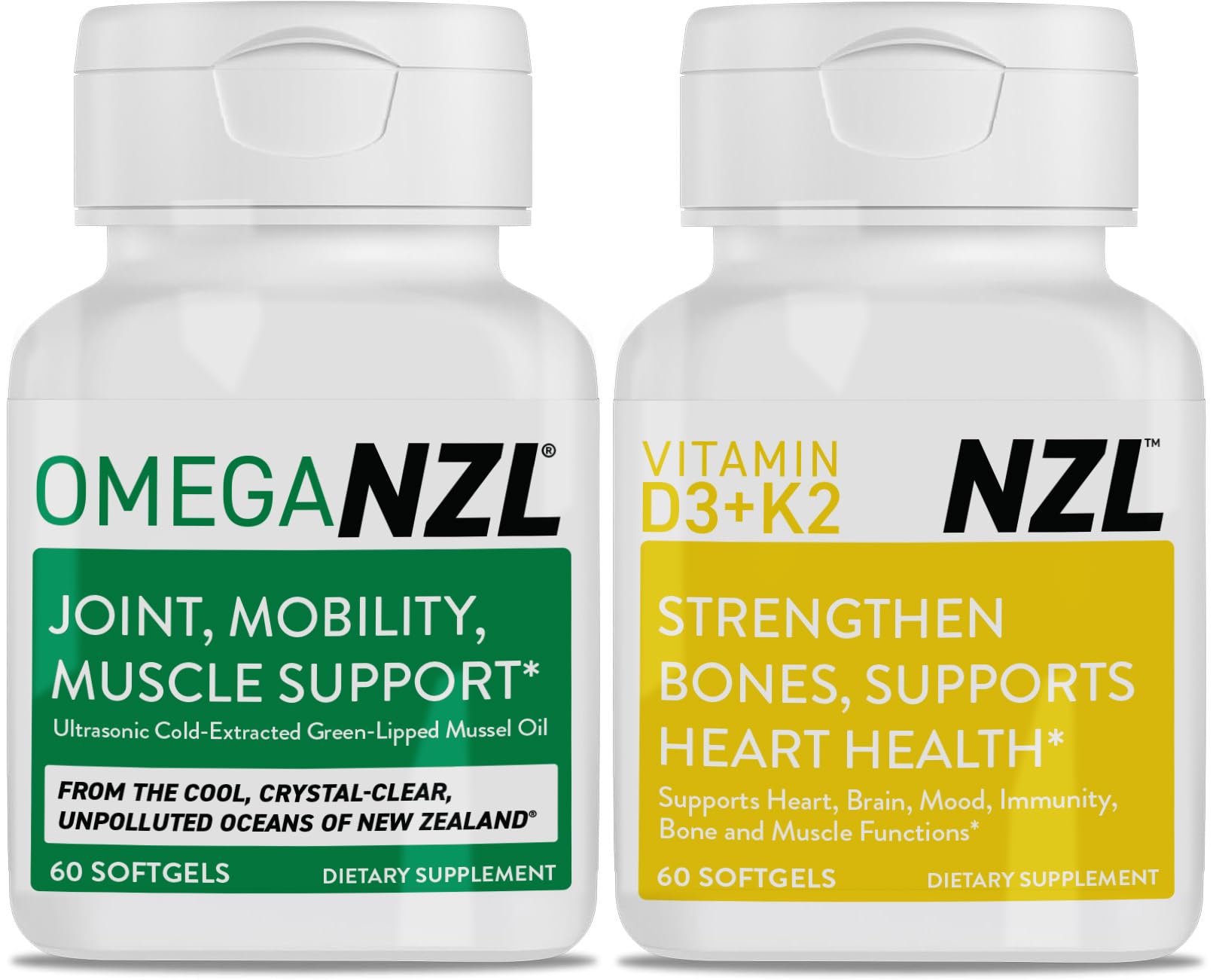 OMEGANZL Omega-3 Natural Joint Relief Supplement Softgels 120 Count