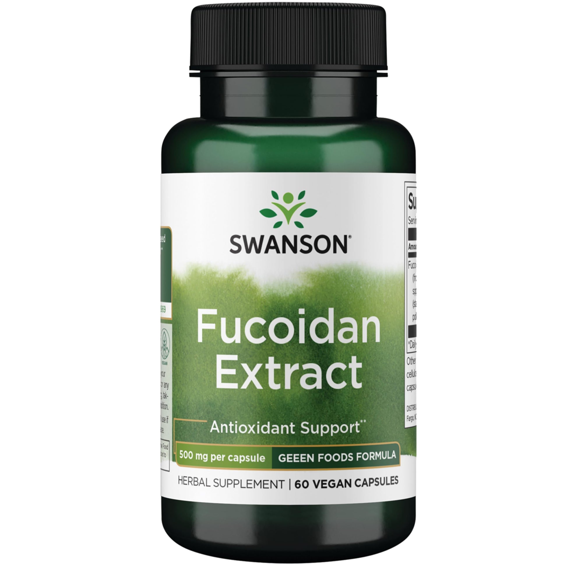 Swanson Maximum Strength Fucoidan Extract Immune Support Supplement - 500 mg (60 Vegan Capsules)