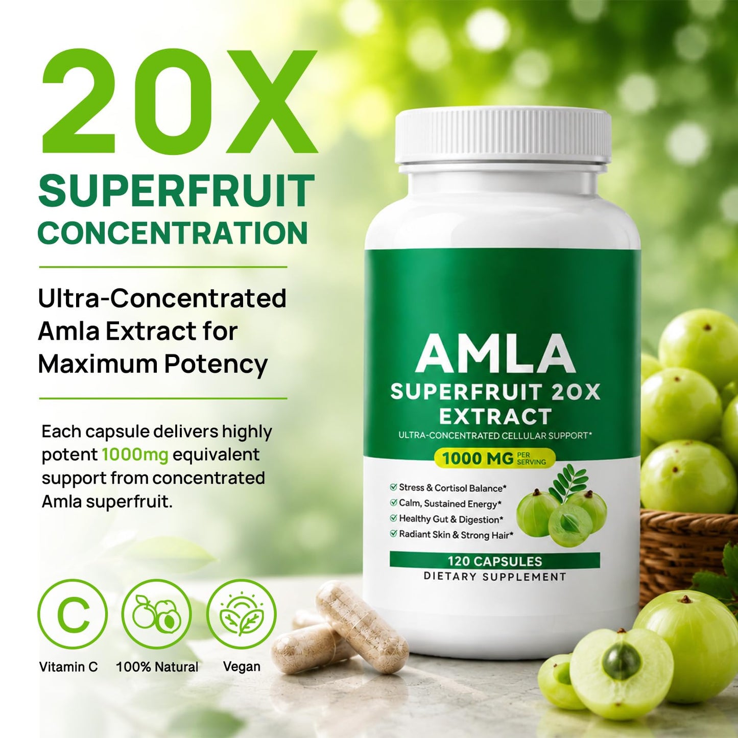 JYVGNLXS Amla Capsule 120
