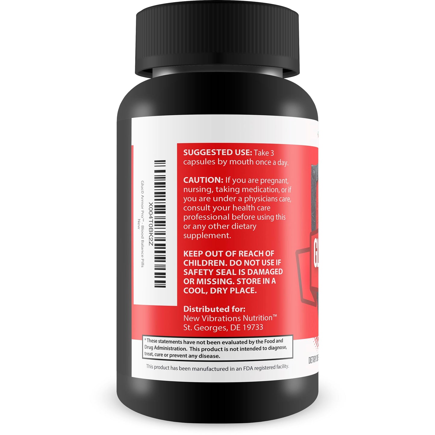 New Vibrations Nutrition Gluc0 Armor Pro 90 Capsules