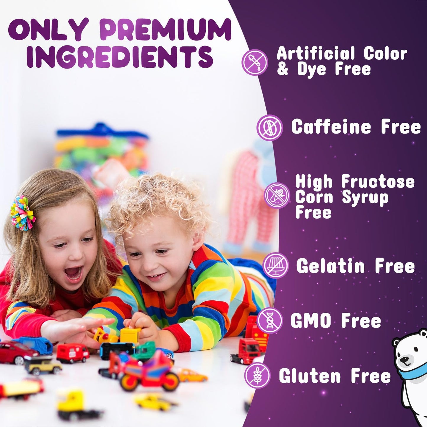 Nature's Nutrition Kids Immune Support Gummies Vitamin C, Zinc & Echinacea, 120 Gummies