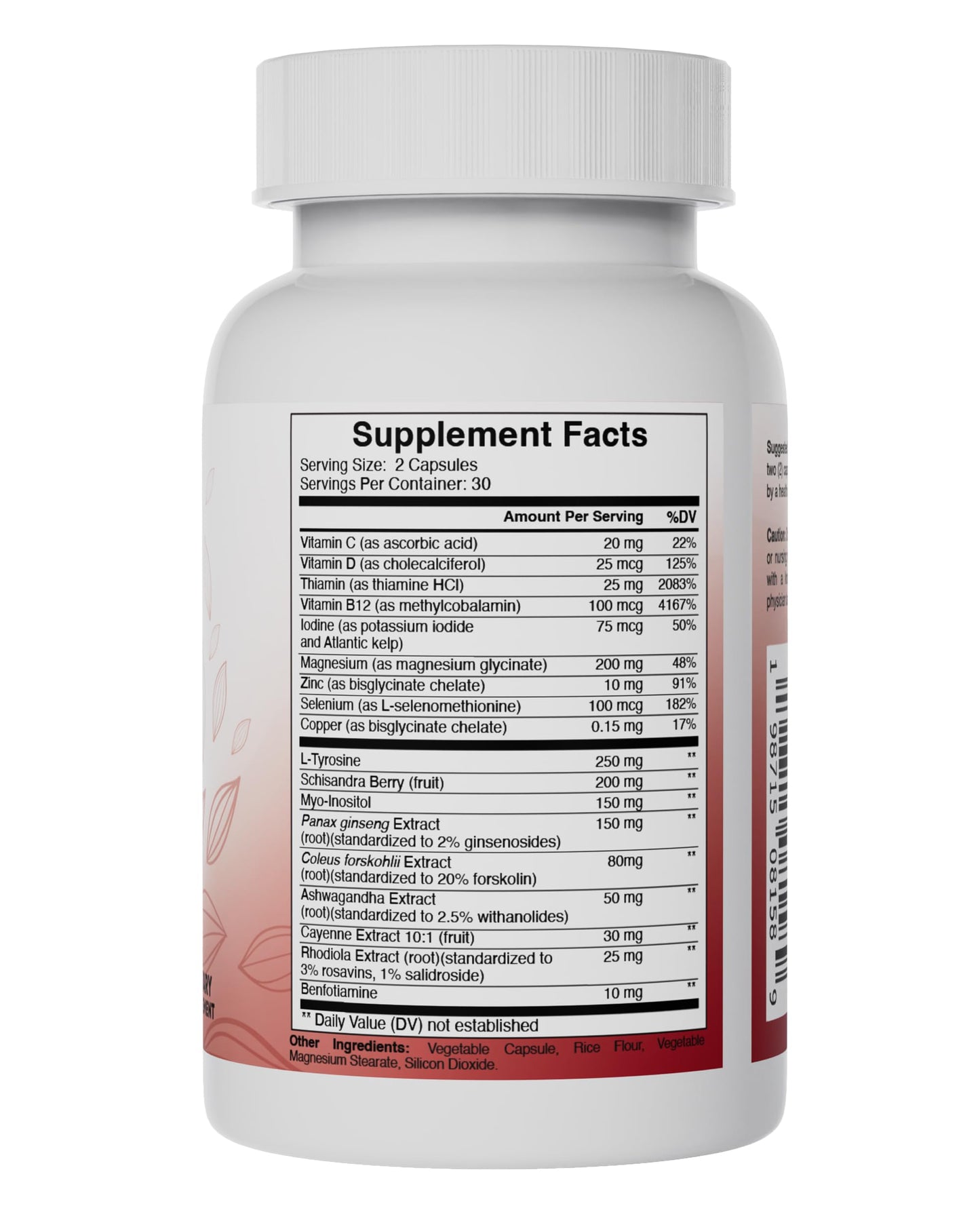Pure Peak Thyroid Support Capsules 60 Count
