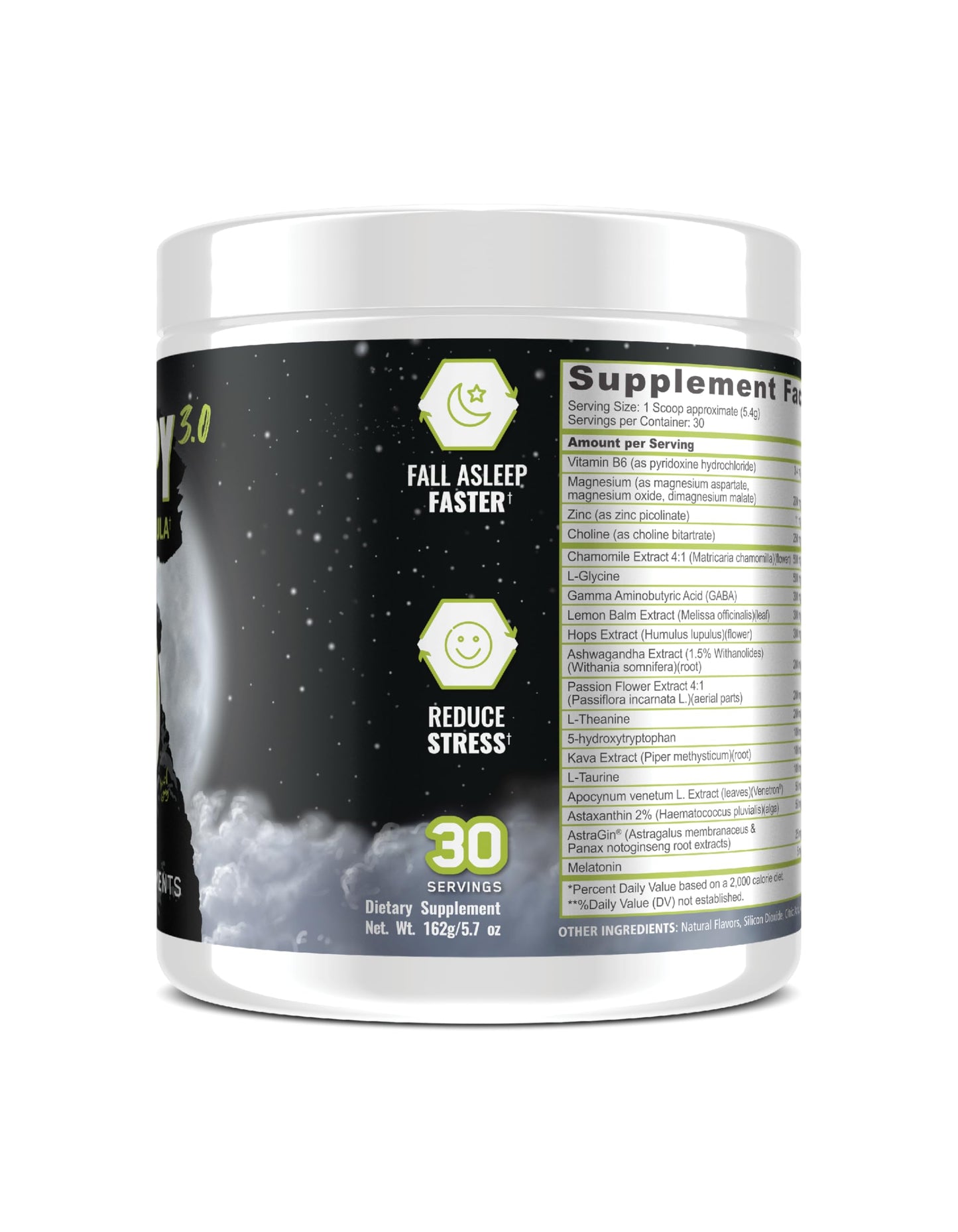 Underground Bio Labs Panda Supps Sleepy 3.0 Natural Sleep Aid Formula Powder 5.7 Ounce