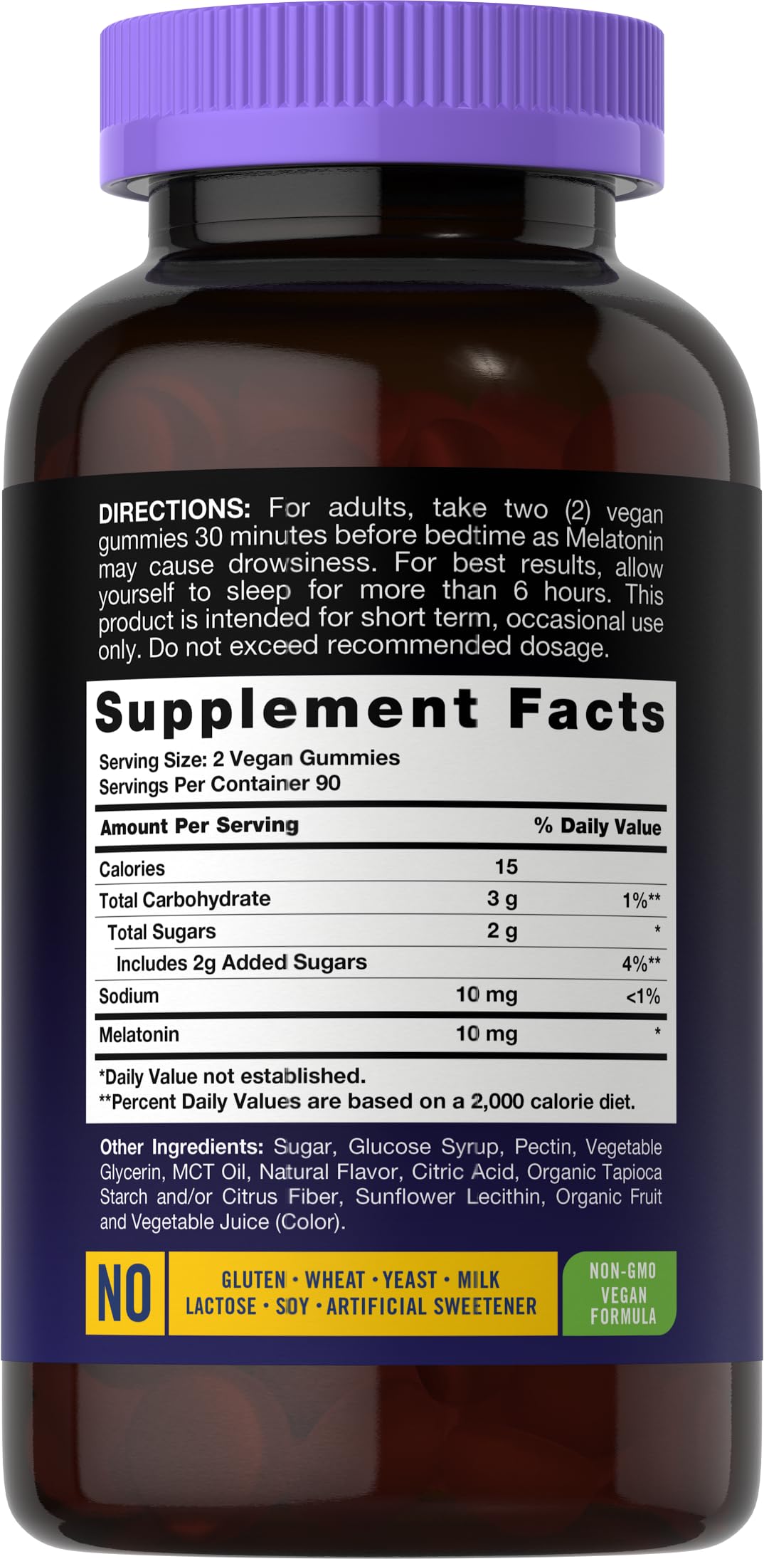 Carlyle Melatonin Gummies 10mg 180 Count