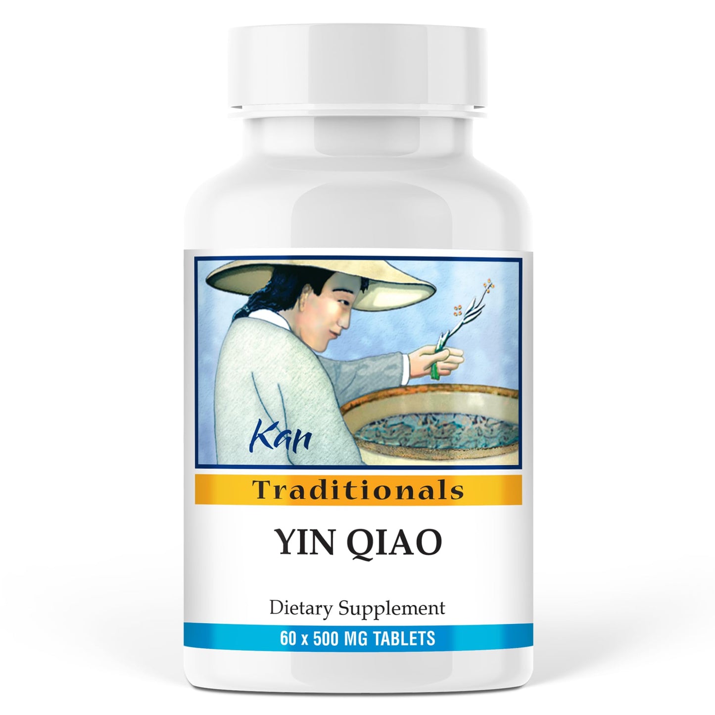 Kan Herbs Yin Qiao Formula – Traditional Chinese Herbal Blend with Honeysuckle & Forsythia for Seasonal Balance and Respiratory Wellness, 60 Tablets