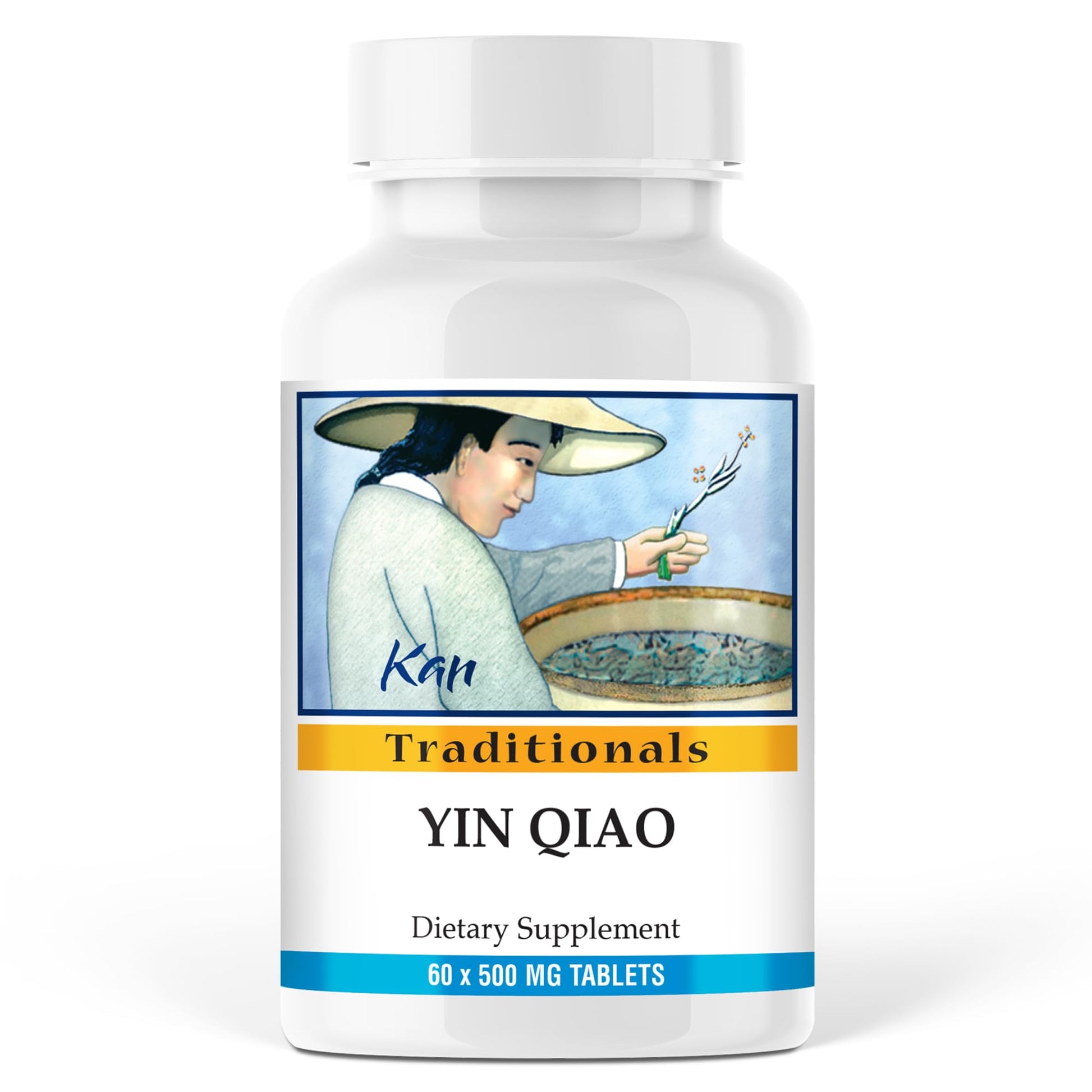 Kan Herbs Yin Qiao Formula – Traditional Chinese Herbal Blend with Honeysuckle & Forsythia for Seasonal Balance and Respiratory Wellness, 60 Tablets