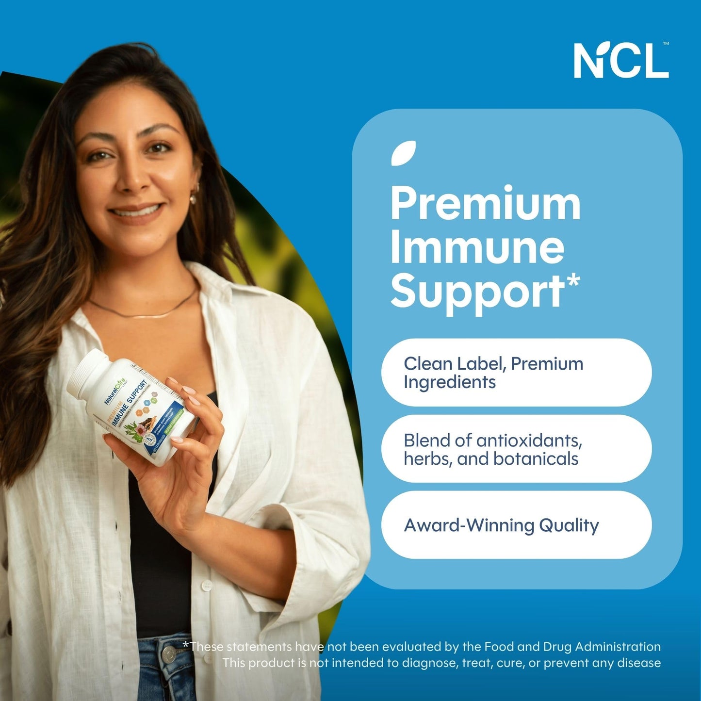 Natural Cure Labs Premium Immune Support 120 Capsules