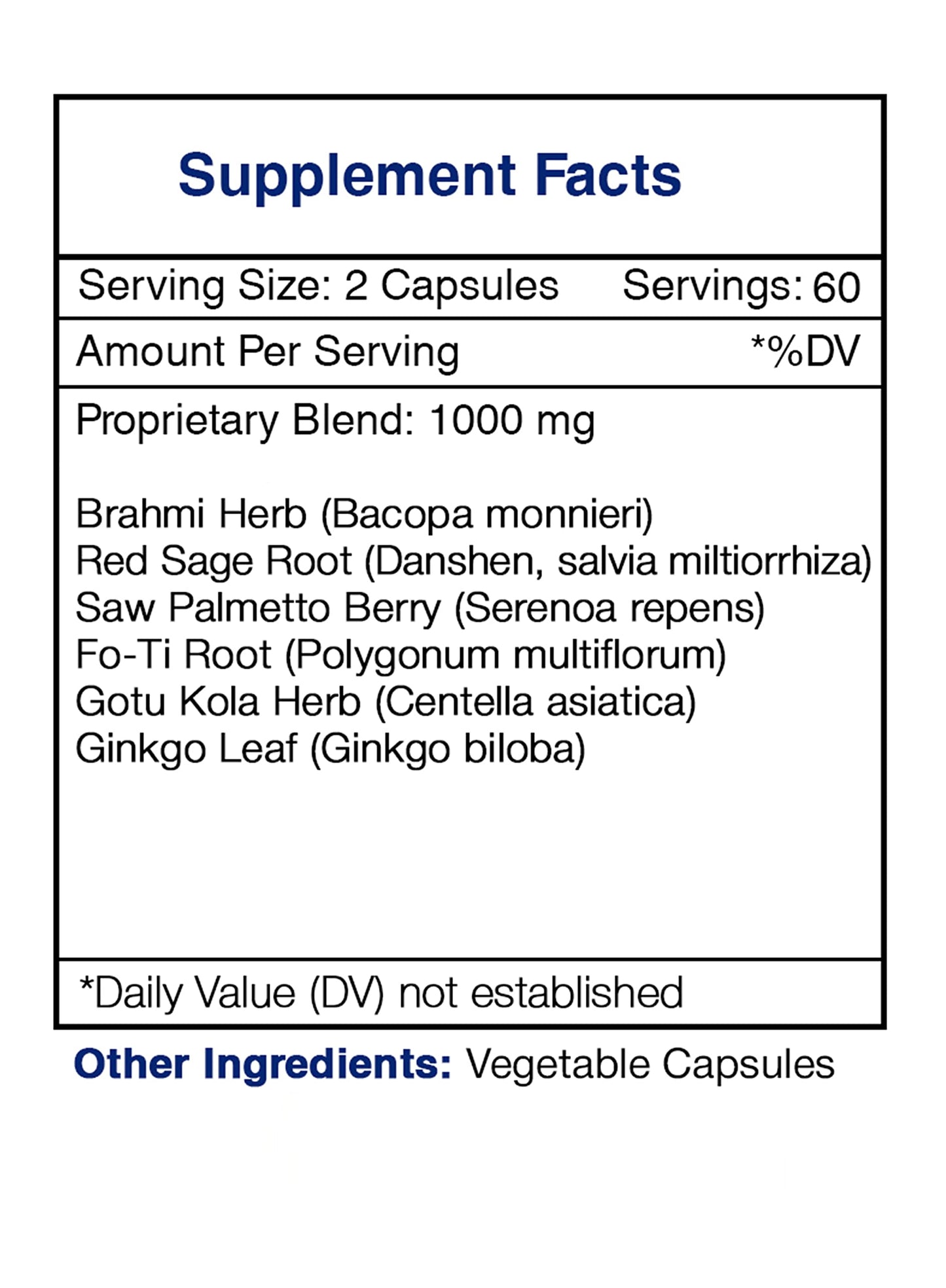 Secrets of the Tribe Warrior's Mane Hair Growth Support Herbal Supplement Blend Capsules 120 Count