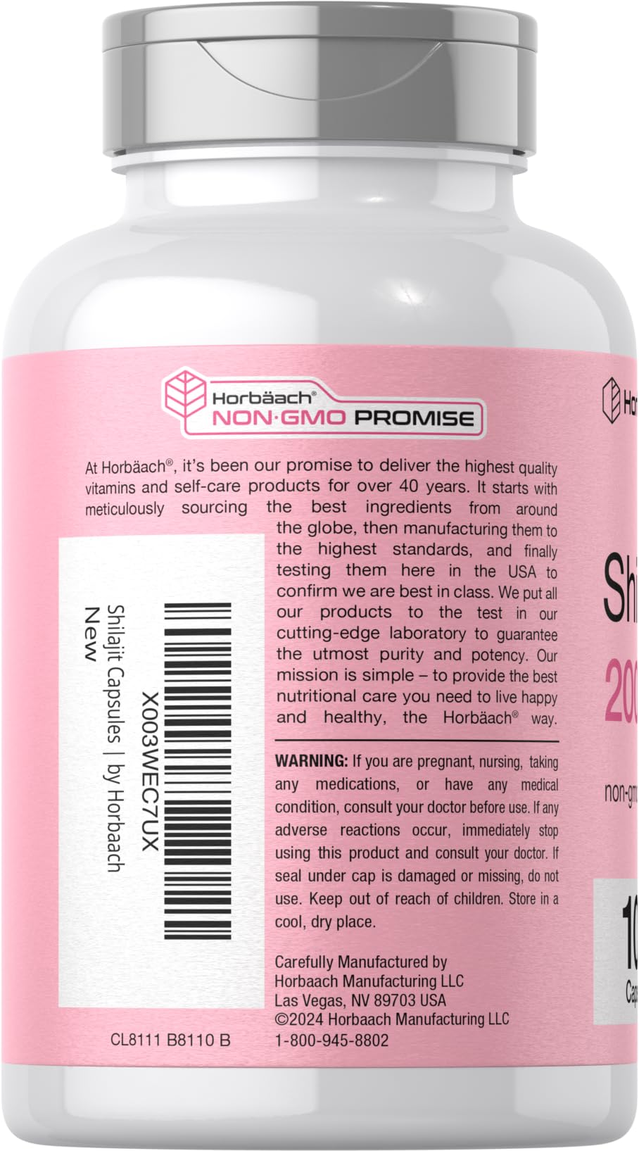 Horbäach Shilajit for Women Capsule, 100 Count