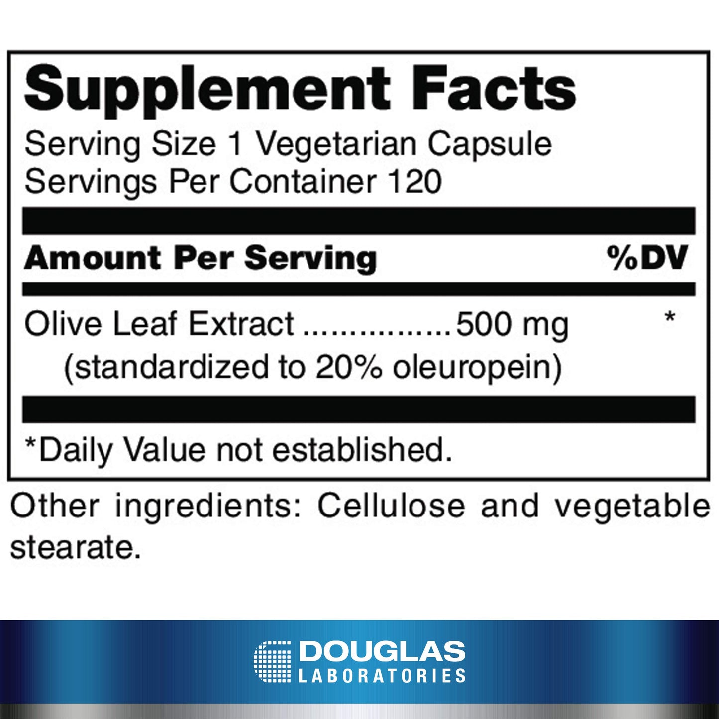 Douglas Laboratories Olive Leaf Extract Capsules 120 Count