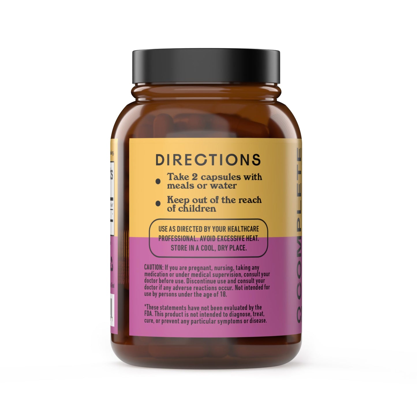 Complete Natural Products Organic Echinacea Capsules 600mg, 100 Count