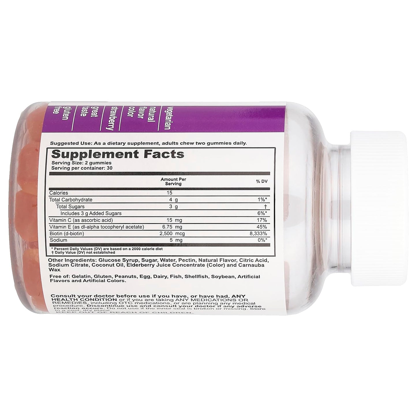 T.RQ Hair, Skin & Nails Gummy Dietary Supplement, 60 Gummies