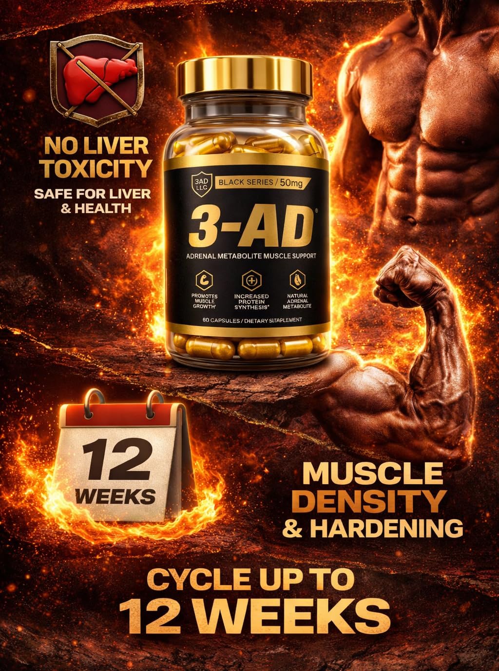 3AD LLC 3-AD Black Series Capsules 60