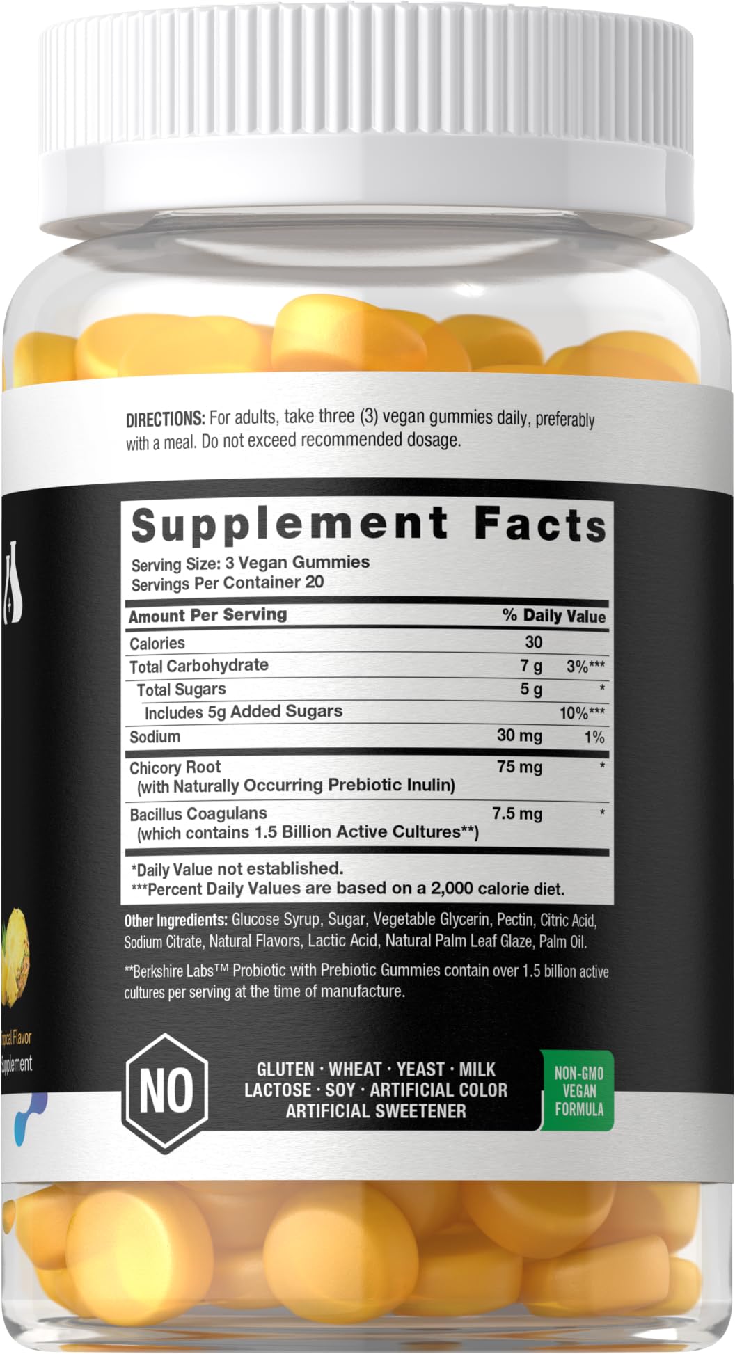 Horbäach Probiotic Gummies 1.5 Billion CFU, 60 Gummies