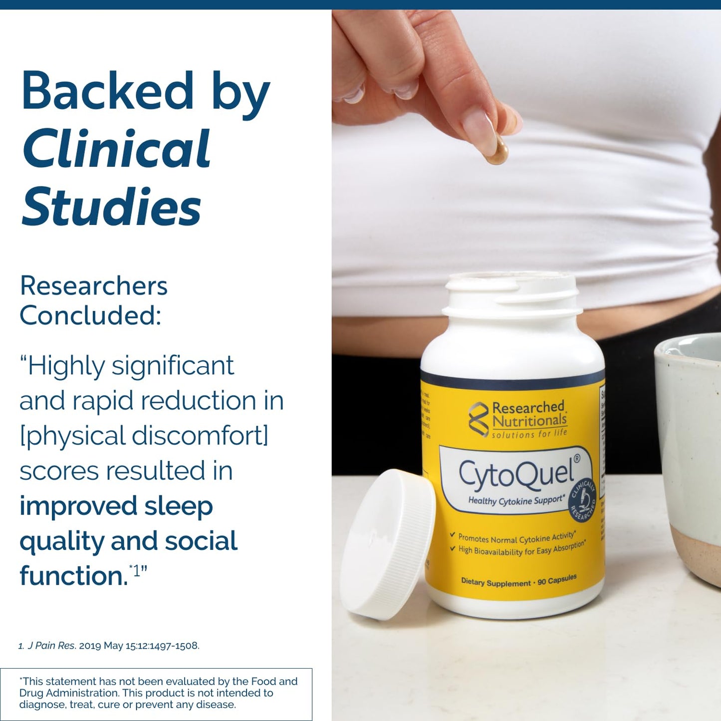 Researched Nutritionals CytoQuel Cytokine Support Capsules 90 Count