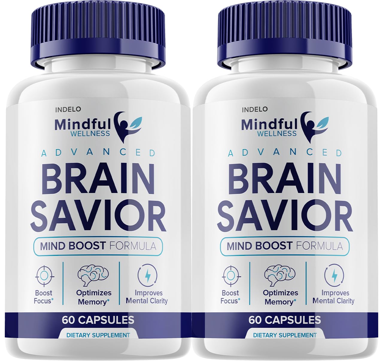 Indelo Mindful Wellness Advanced Brain Savior Capsules, 120 Capsules