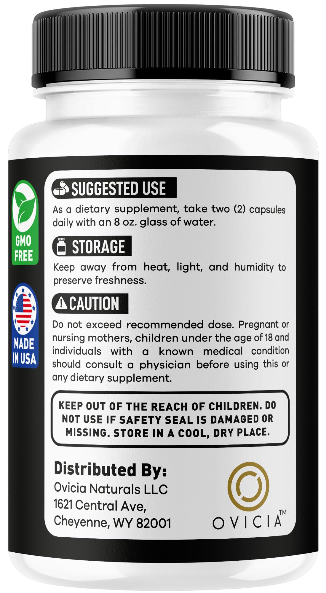 OVICIA Alpha Rock Capsules, 300 Capsules