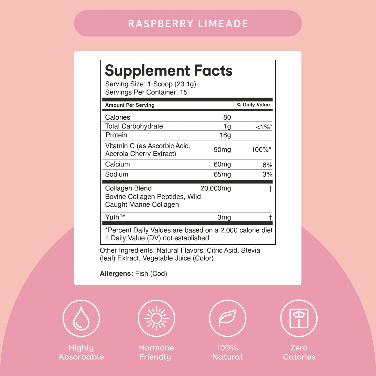 MIXHERS Collagen Powder 1.74 oz