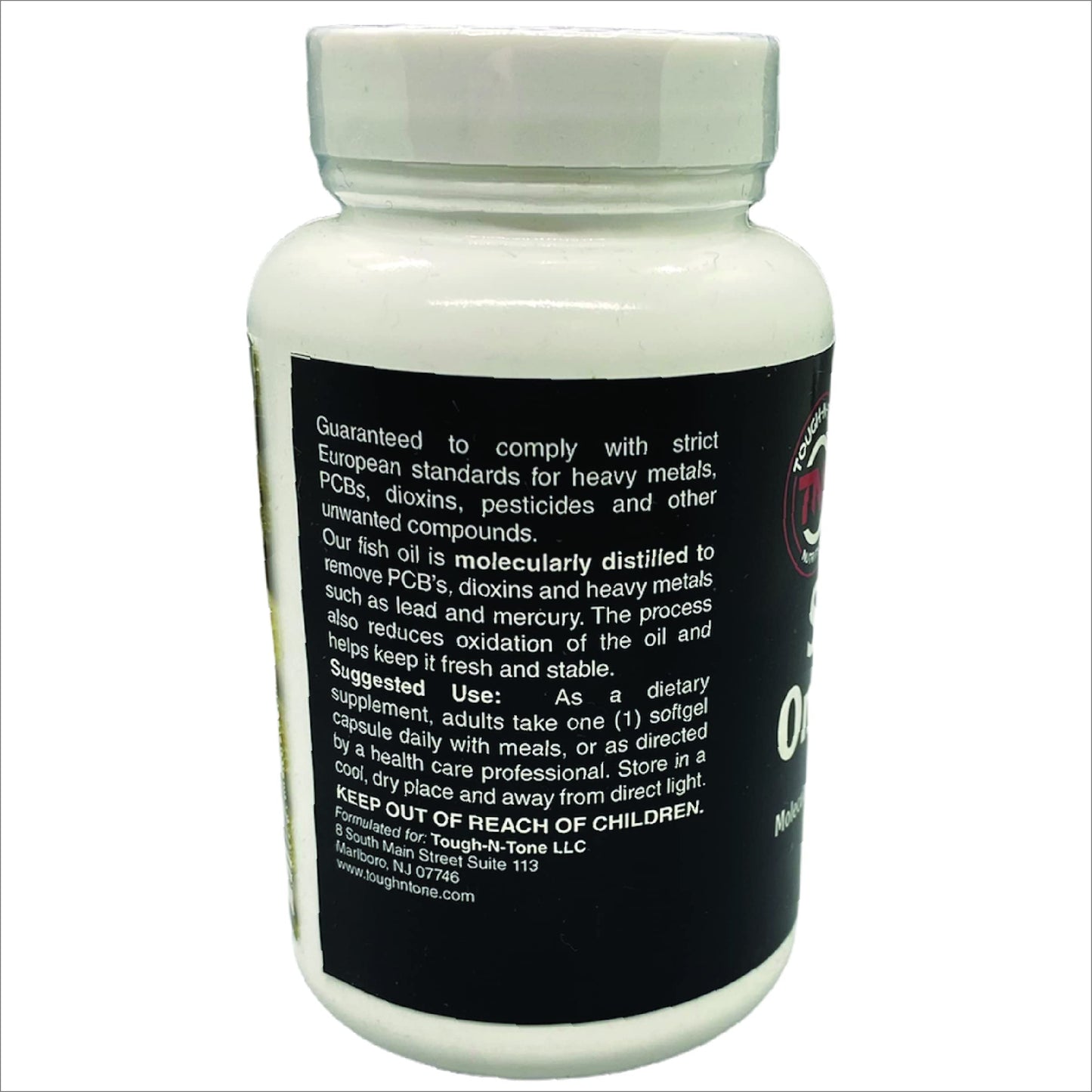 TOUGH-N-TONE Super Omega-3 High Potency Omega-3 Fish Oil Softgels 60 Count