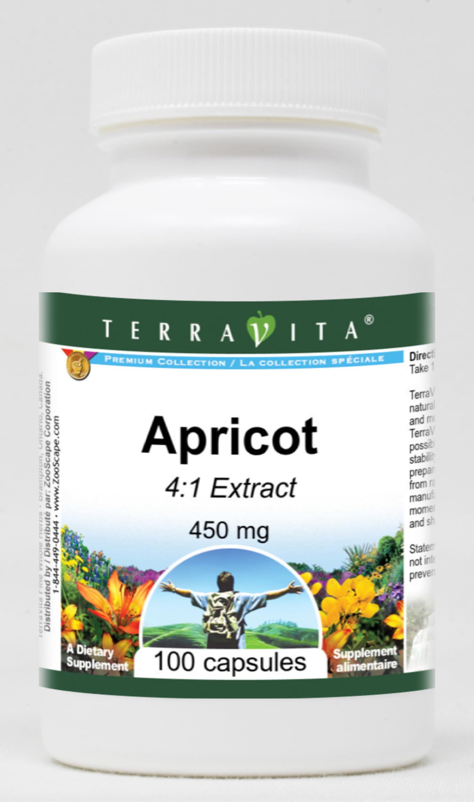 Terravita Apricot 4:1-450 mg Capsule, 100 Count