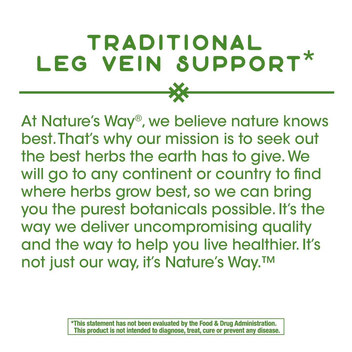 Nature's Way Butcher's Broom Root Traditional Leg Vein Support, 200 Capsules