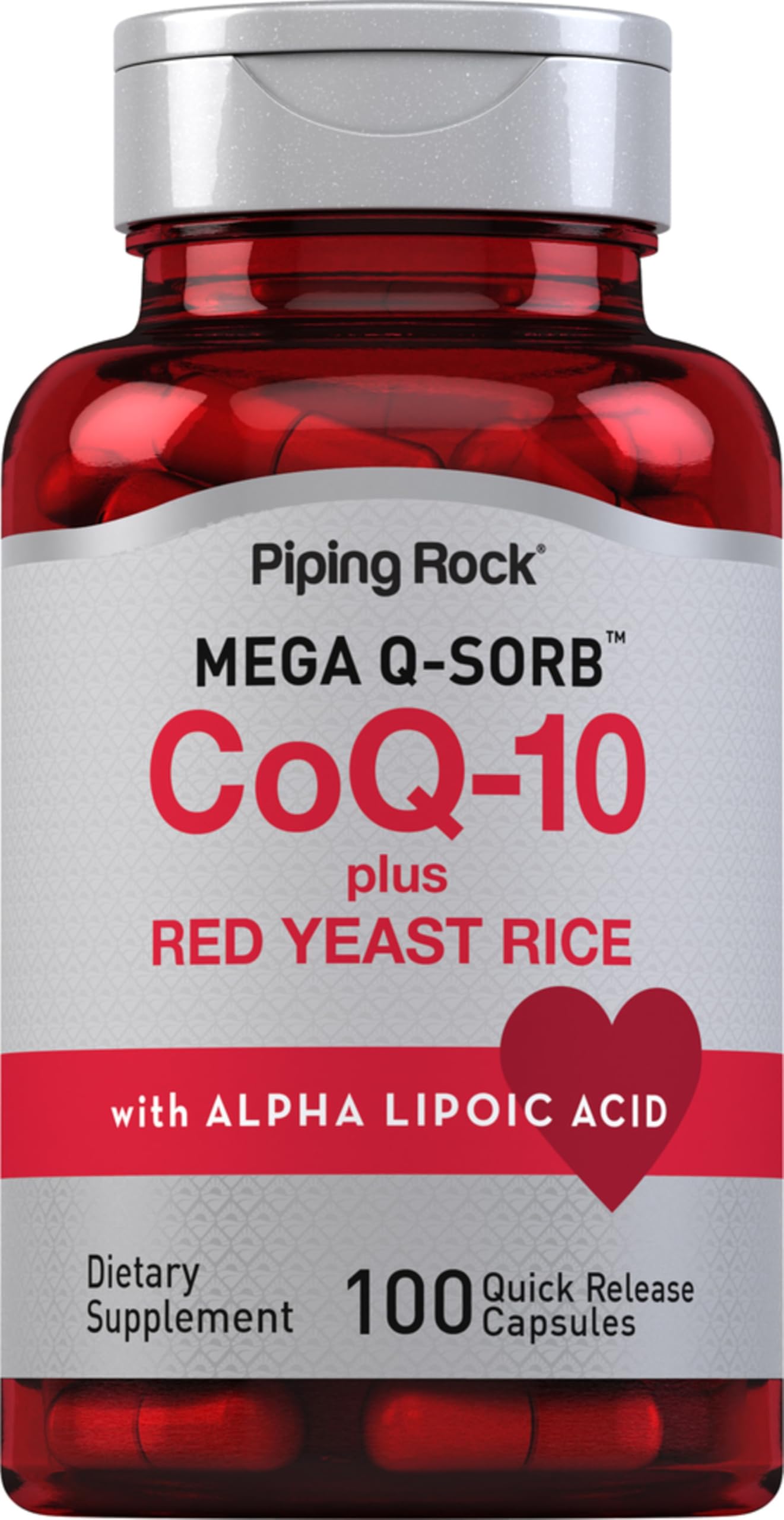 Piping Rock CoQ10 120mg Capsule, 100 Count