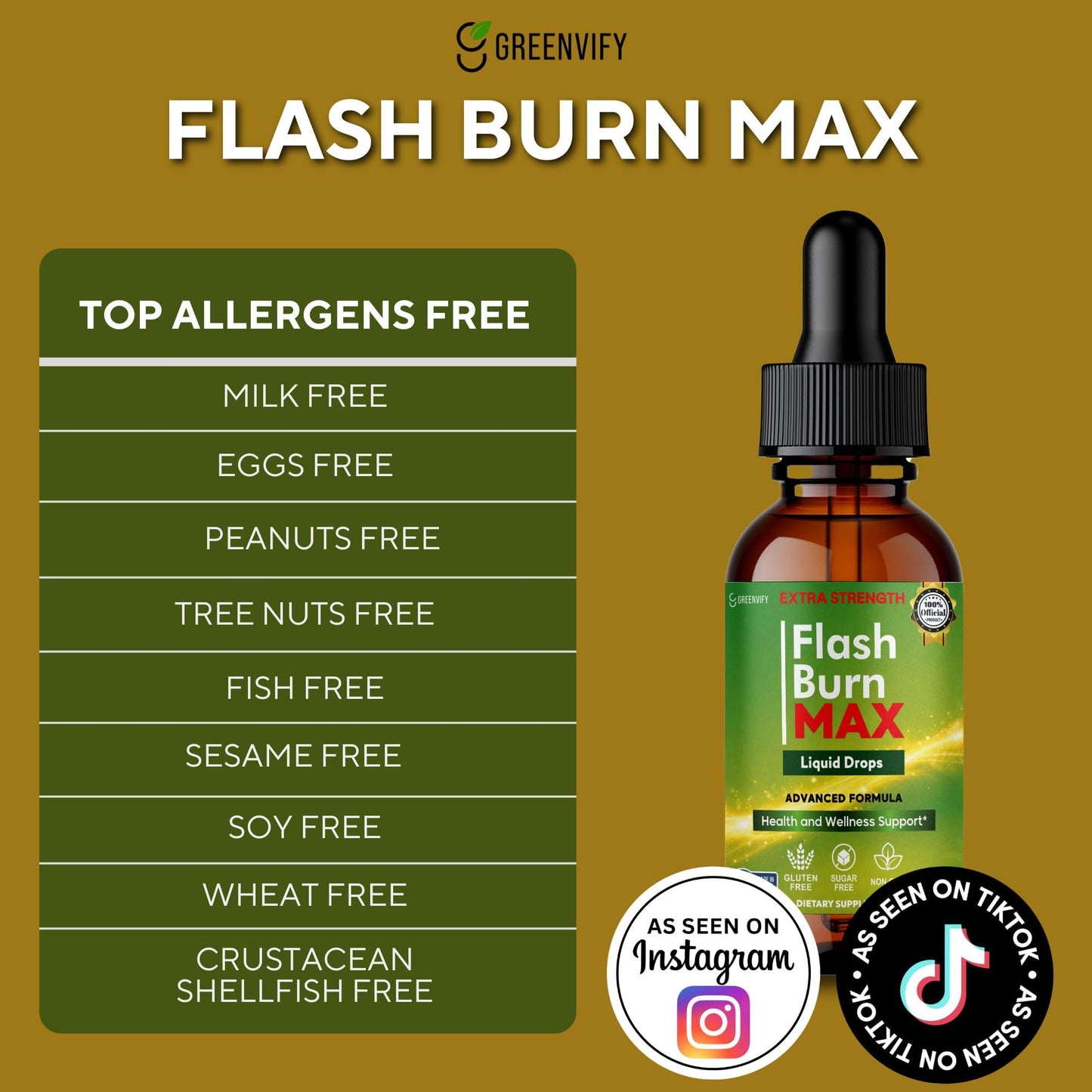 GREENVIFY Flash Burn MAX Capsule, 60 Capsules