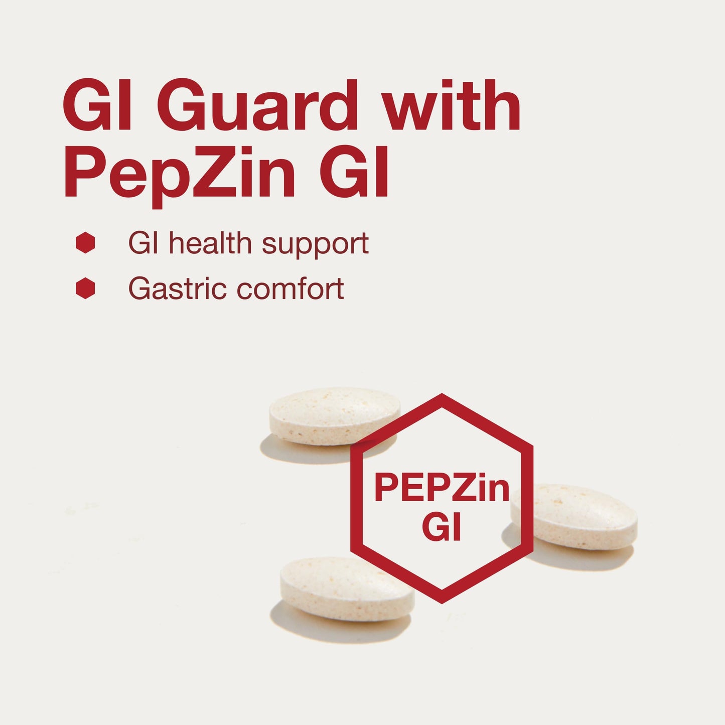PROTOCOL FOR LIFE BALANCE GI Guard with PepZin GI, 60 Tablets