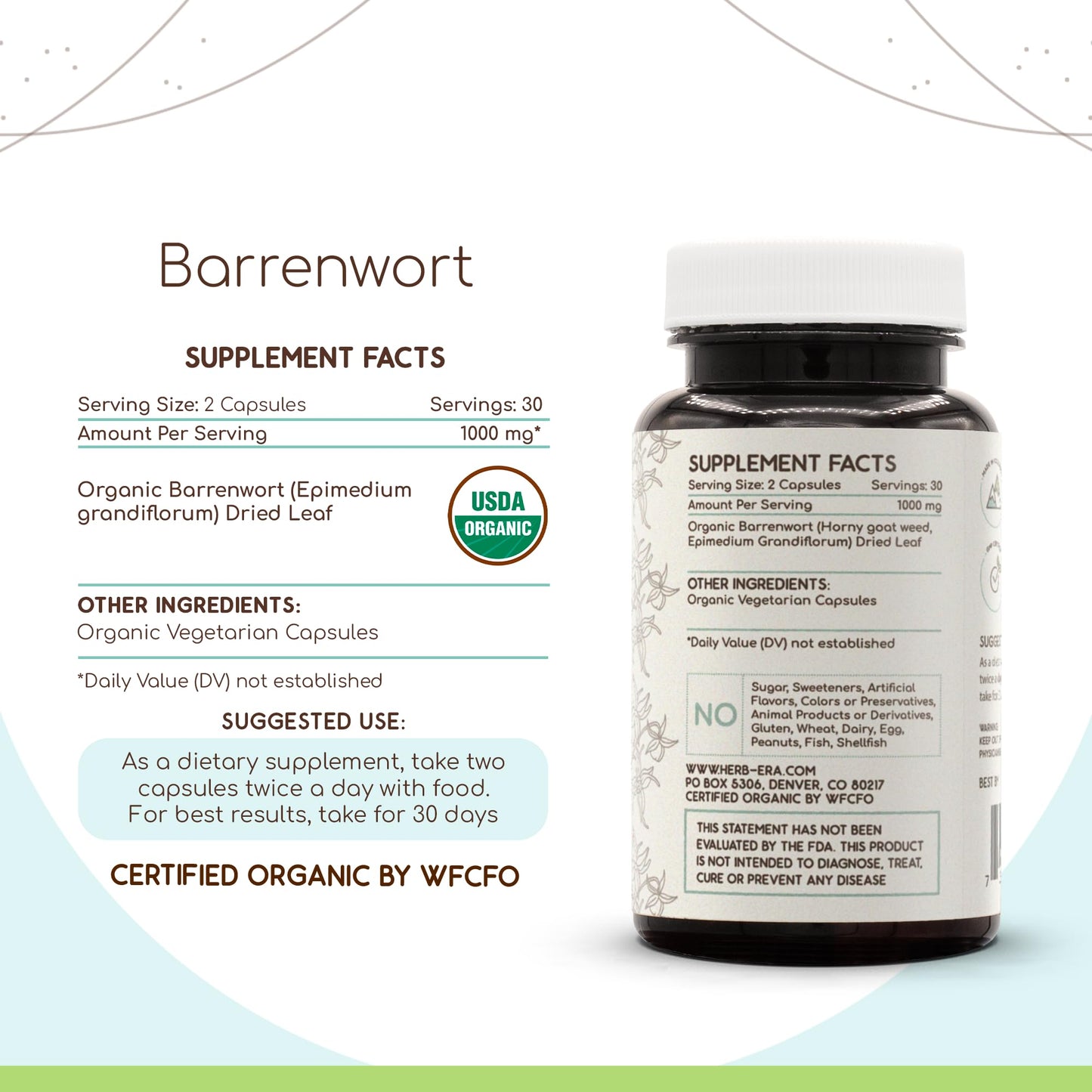 HerbEra Barrenwort Capsules 60 Capsules