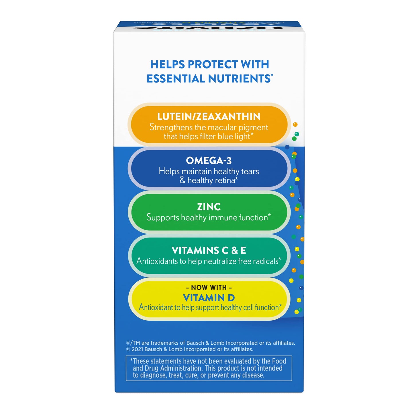 Bausch + Lomb Ocuvite 50+ Eye Vitamin & Mineral Supplement Softgels, 500 Count