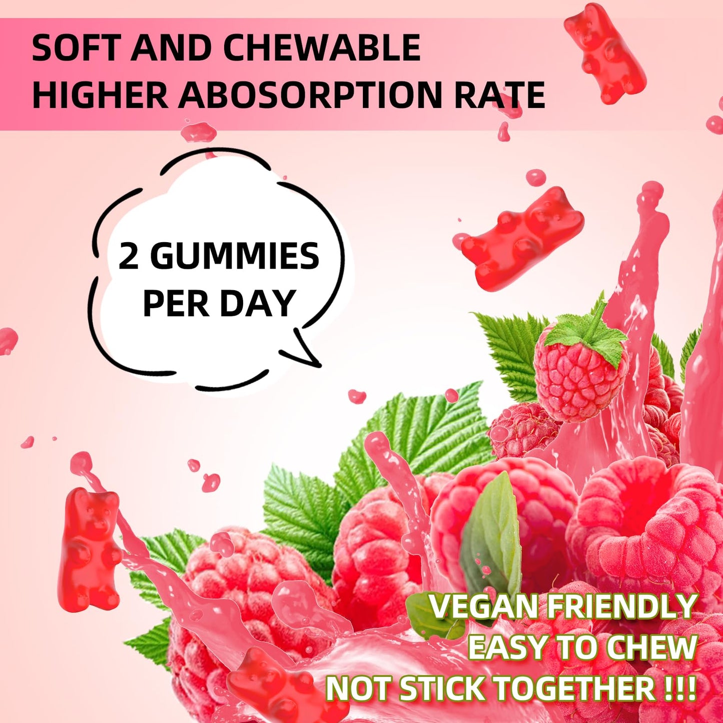 GrnLife Potassium Magnesium Supplement Gummies, 60 Count