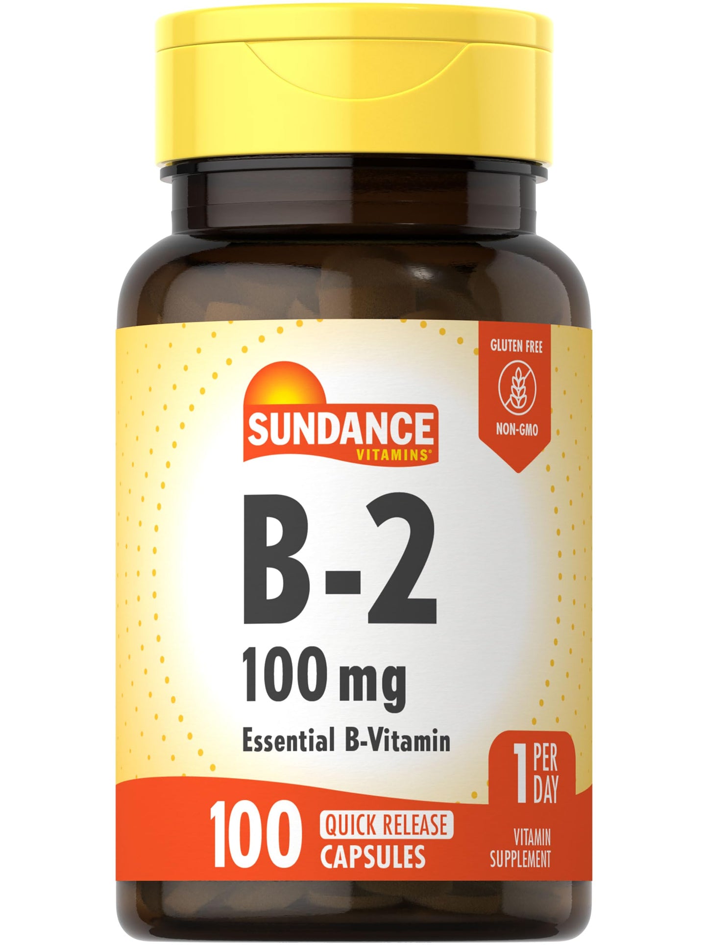 Sundance Vitamin B-2 100mg Capsules, 100 Count