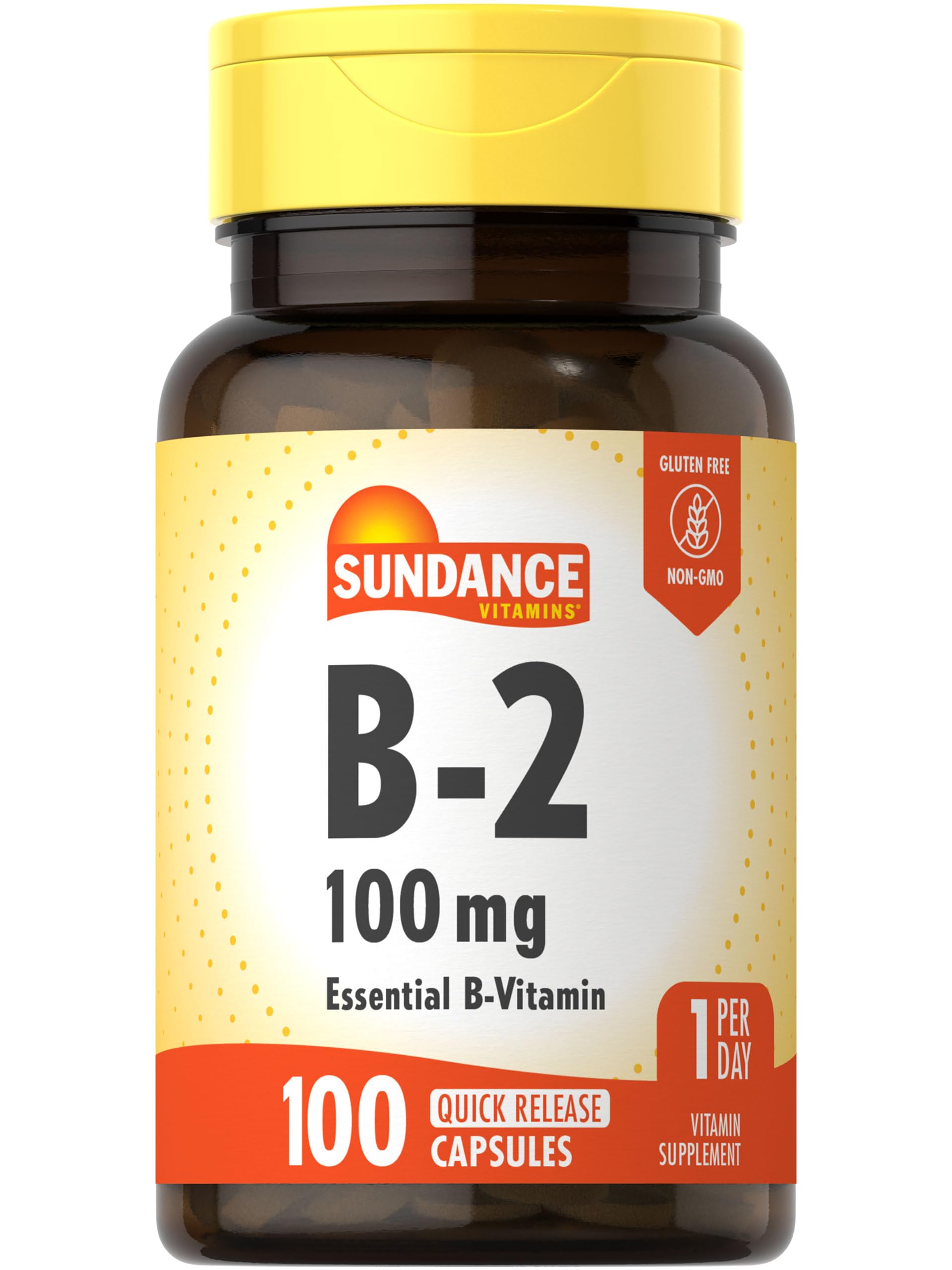 Sundance Vitamin B-2 100mg Capsules, 100 Count
