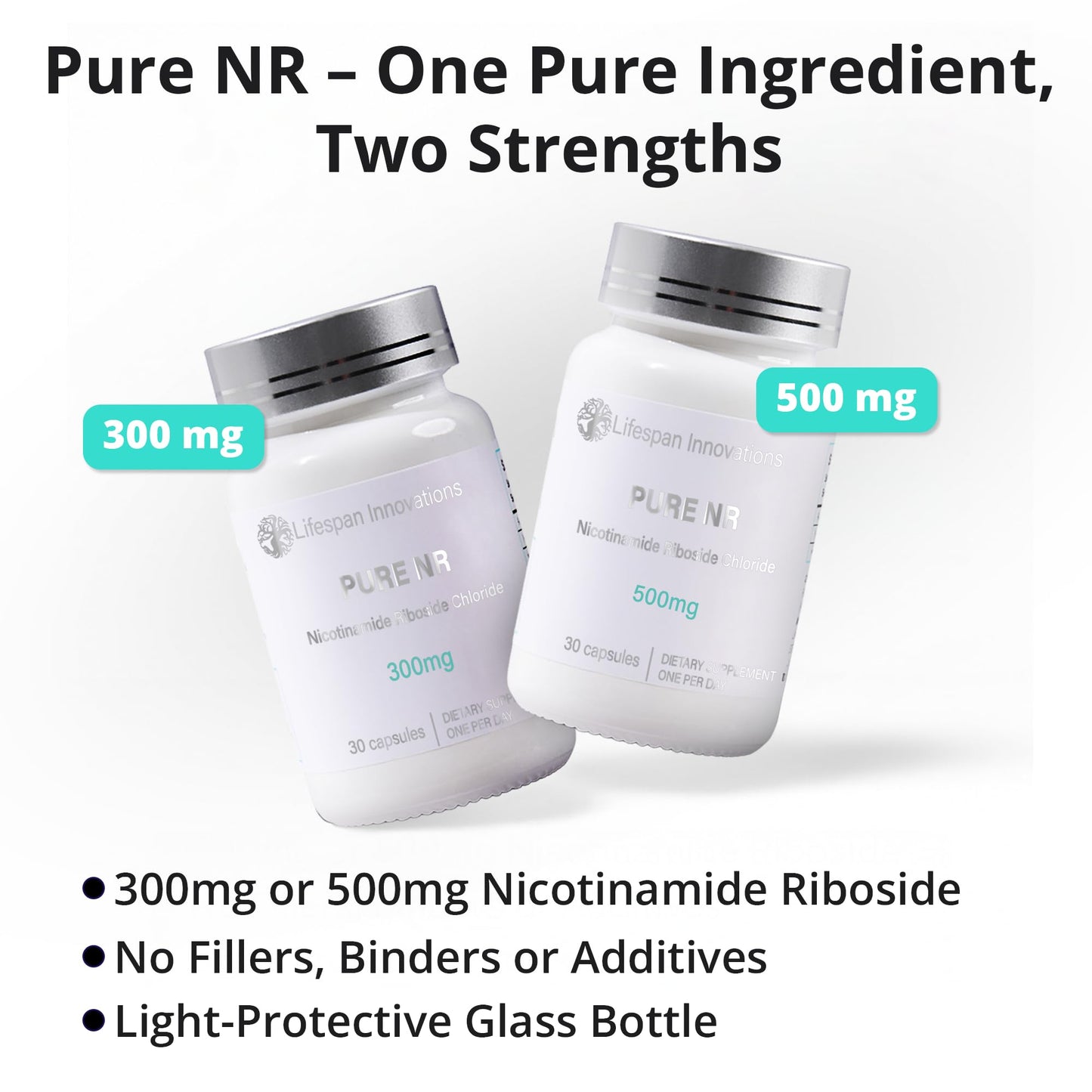 Lifespan Innovations LLC Pure NR Nicotinamide Riboside 300mg Capsules 30