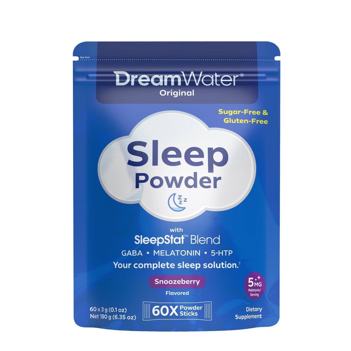 Dream Water Sleep Aid Powder, 60 Count