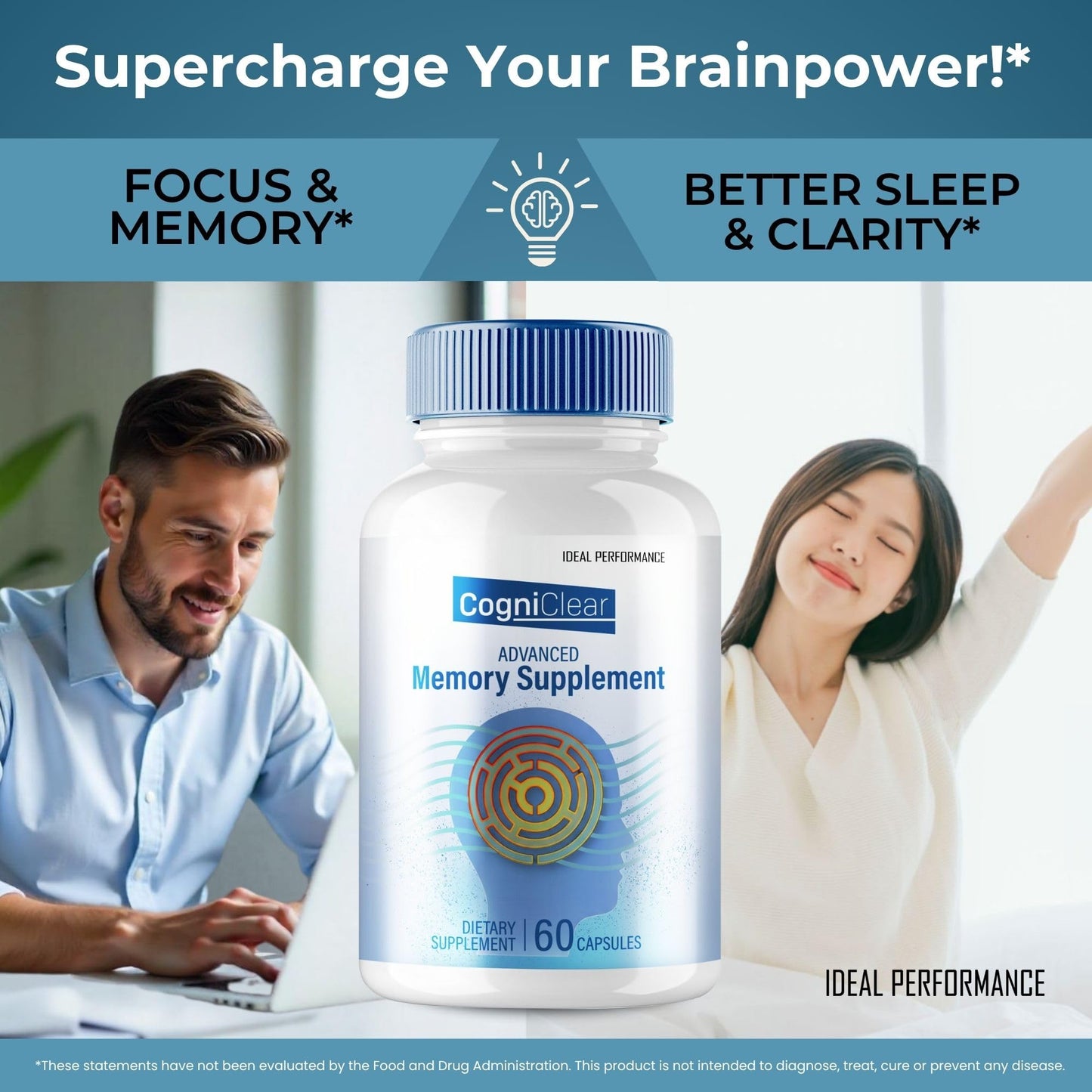 Ideal Performance Cogni Clear Capsules 60 Capsules