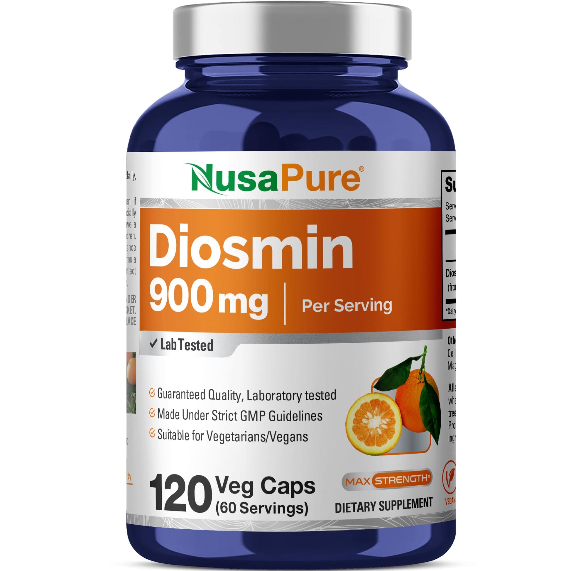 NusaPure Diosmin 900mg Capsule, 120 Count
